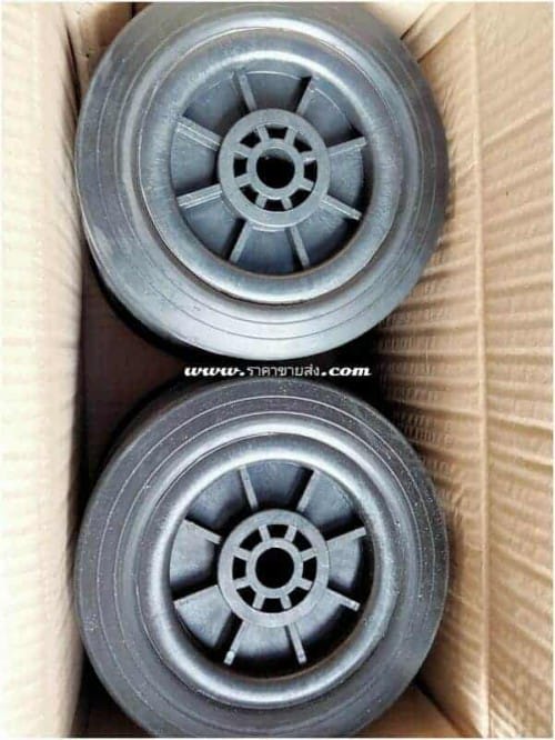 ลูกล้อยางตัน 8 นิ้ว สีดำ เกรดเอ