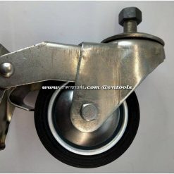 ล้อยางรถเข็น 4 นิ้ว แบบมีเบรค ชนิดล้อเป็น