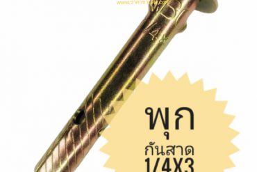 พุกกันสาด พุกเหล็กกันสาด 1/4x3